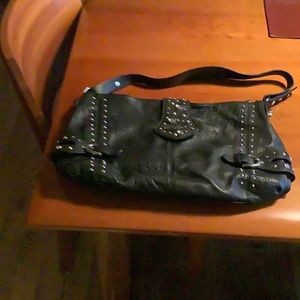 Harley Davidson leather shoulder bag